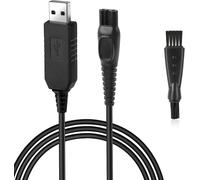 ERYI-Câble Chargeur Usb, Câble De Charge Rasoir, 12V Câble D'Alimentation Avec Petite Brosse Compatible Pour Braun Tondeuse Électrique 720 730 750Cc 760Cc 765Cc-3 330 340 350 360 370 380 320S-4