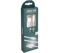 ERYI-- Câble De Charge Rapide Type Usb-C - Longueur Câble: 3M - Compatible Android - Résistant - Embouts Renforcés Pour Une Meilleure Durabilité Du Produit - Puissance: 5W