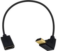 ERYI-Câble D'Extension Hdmi 4K, Extrêmement Fin Vers Le Haut, Coudé Vers Le Haut, Compatible Avec Nintendo Switch, Ps5, Ps4, Roku Tv Stick, Lecteur Blu-Ray, Etc. 30 Cm