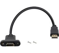 ERYI-Câble D'Extension Hdmi Avec Panneau De Montage Câble Hdmi 4K 10 Gbps 60Hz Pour Lecteur Blu Ray, Tv Hd, Xbox360, Tv 3D (0.5M)