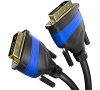 ERYI-¿ Câble Dvi Dual Link Avec Noyau En Ferrite Pour Une Transmission De Signal Sans Interférences ¿ 7,5M (Câble Numérique Dvi-D/24+1, Jusqu'À 2560 X 1600 À 60 Hz Ou Full Hd/1080P)