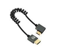 ERYI-Câble Enroulé Mini Hdmi Vers Hmdi 8K 2.2Ft, Câble Hdmi Vers Mini Hdmi Spiral À Ressort, Câble Hdmi Court 2,1 8K@60Hz 48Gbps Pour Appareil Photo/Caméscope/Hdtv/Tablette (Gauche)