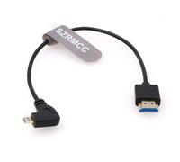 ERYI-Câble Haute Vitesse 8K 2.1 Micro Hdmi À Angle Droit Vers Hdmi Pour Go-Pro Hero 3/4 Canon Eos M5 Sony A6000 A7Iii Rx10 Nikon B500 Z6 Raspberry Pi 4 Moniteur Atomos Ninja 2