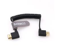ERYI-Câble Hdmi 8K 2.1 Hdmi Angle Gauche Vers Angle Droit Enroulé Câble Pour Z Cam E2 Portkeys Bm5 Atomos Shinobi Ninjav V Monitor Sony Canon Camera