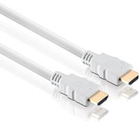 ERYI-Câble Hdmi Haut Débit Avec Ethernet (Connecteurs Plaqués Or, Full Hd 1080P, 3D, Uhd, 4K) 1 M Blanc