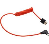 ERYI-Câble Micro Hdmi Vers Hdmi 8K 4K60P Pour Canon R6 Ii R5C R5 Sony Zve10 A7C A7R Iv Iii A7S Ii S5 S9 Gh4 Appareil Photo Atomos Ninja V Ultra Smallhd Feelworld Monitor, Rigth Angle Hdmi 2.1 Rouge