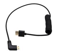 ERYI-Câble Mini Hdmi Vers Hdmi 4K120 8K60 Pour Canon Eos R Rp Sony Caméra Atomos Ninja V Ultra Smallhd Cine5 Indie7 Moniteur En Forme De L 90 Degrés Type A C 50 Cm