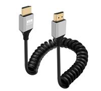 ERYI-Câble Spirale Hdmi 4K 60Hz Câble Hdmi Mâle Mâle 10.2Gbps Haute Vitesse, Interface Plaquée Or 24K Supporte Arc, 3D Pour Ordinateur, Lecteur Blu Ray, Tv (Plug, 0.5-1.8 M)