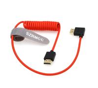 ERYI-Câble Tressé Spiralé 8K 2.1 Hdmi Vers Hdmi À Angle Droit Ultra Haute Vitesse Pour Z Cam E2 Sony Fx6 Fx9 Canon Eos C70 C300 Portkeys Bm5 Atomos Ninjav V Shogun Moniteur