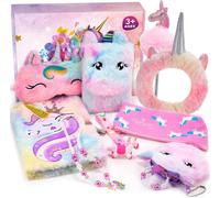 Eryi-Cadeau Fille 3 4 5 6-10 Ans, Journal Intime Fille Avec Bandeau Bracelet Porte Clés Jouet Fille 3-12 Ans Licorne Fille Jouet Peluche Licorne Carnet Secret Fille
