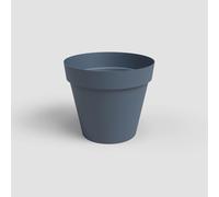 Eryi-Capri Pot, Pot De Fleurs En Plastique, 40cm, Couleur Bleu Ardoise