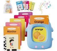 ERYI-Cartes Éducatives Pour Enfants De 1 2 3 4 5 6+ Ans[224 Mots], Cartes Flash Parlantes, Machine À Cartes Pour L'Apprentissage Précoce, Jeux Educatif Français Anglais, Cadeaux D'Anniversaire (Bilin