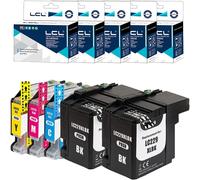 ERYI-Cartouche D'Encre Compatible Lc-229 Lc-225 Lc-229 Xl Lc-225 Xl Lc-229Xlbk Lc-225Xlc Lc-225Xlm Lc-225Xly Lc209 ¿2Noir 1Cyan 1Magenta 1Jaune Remplacement Pour Brother Mfc-J5320Dw J5620Dw J5625Dw