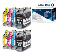ERYI-Cartouche D'Encre Compatible Lc127 Lc127Xl Lc125Xl Lc127Xlbk Lc125Xlc Lc125Xlm Lc125Xly (2Noir 2Cyan 2Magenta 2Jaune) Remplacement Pour Brother Mfc-J4410Dw J4510Dw J4610Dw J4710Dw Dcp-J4110Dw