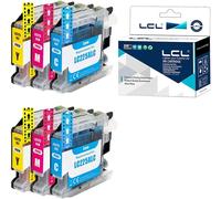 ERYI-Cartouche D'Encre Compatible Lc225Xl Lc225 Lc225Xlc Lc225Xlm Lc225Xly (2Cyan 2Magenta 2Jaune) Remplacement Pour Brother Mfc-J4420Dw/J4620Dw/J4625Dw Dcp-J4120Dw, Mfc-J5320Dw/J5620Dw