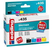 ERYI-Cartouche D'Encre, Équivalente À Brother Lc-1100Bk, Lc-1100C, Lc-1100M, Lc-1100Y - Compatible Avec Les Cartouches Combinées Noir, Cyan, Magenta