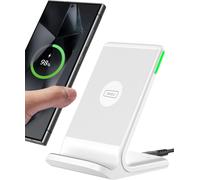 Eryi-Chargeur Induction Stand, [Blanc, 15w] Qi Certifié Wireless Charge Sans Fil Rapide Pour Iphone 16 15 14 13 12 11 Pro Max Samsung Galaxy Google Etc
