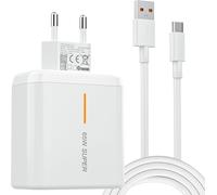 Eryi-Chargeur Rapide 65w Oppo Supervooc Avec Câble Usb C 2m Pour Reno 11 F 8 Find N2 Flip X5 Pro Lite X3 Neo 7 6 A54 A57 Oneplus 12 11 10t