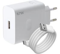 Eryi-Chargeur Rapide 67w Supervooc Avec Câble Usb-C 6a 1m Pour Oppo, Oneplus, Realme, Compatible Avec Reno 13/12fs, Find N3, X5 Lite, Oneplus 13, Nord Ce 4, Realme 12 Pro+, Warp Charge