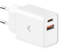 Eryi-Chargeur Secteur Ksix, 30 W, Charge Ultra Rapide, Power Delivery, Multiport Usb-C Et Usb-A, Noir