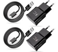 Eryi-Chargeur Usb, 2-Pack Chargeur Rapide Avec 2m De Câble De Charge Usb C Compatible Avec Samsung Galaxy S21,S20 Fe,S10,S9,S8 Plus,A54,A53,A52,A50,A34,A20e,A14,A13,Z Flip3,Z Fold3,M54,M13 5g