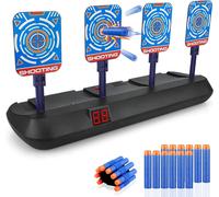 Eryi-Cible Nerf Électronique, Cadeau Ado Garçon 3 4 5 6 7 8 9 10 Ans Jeu Cible Tir Sportif Cible Automatique Avec Effet Sonore 20 Fléchettes Pour Pistolet Nerf Jouet Enfant Cadeaux Anniversaire Noël