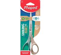 Eryi-- Ciseaux Shape Smiling Planet - Ciseaux Responsables Pour Les Gauchers - Stabilité Et Précision - Anneaux 50% Fibre De Bois Certifié Fsc - Ergonomie 3d - Lame 16cm En Acier Inox
