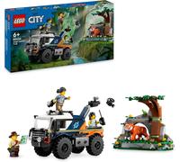 ERYI-City Le Camion Tout-Terrain De L¿Explorateur De La Jungle - Jouet Pour Enfants Garçons Et Filles Dès 6 Ans - Cadeau Amusant - Véhicule Aventure - 3 Minifigurines D¿Aventuriers - Tigre 60426
