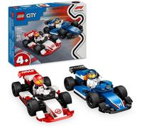 ERYI-City Voitures De Course De F1 Williams Racing Et Haas F1 - Jeu De Construction De Formule 1 Avec 2 Pilotes - Idée De Cadeau Pour Les Jeunes Enfants Dès 4 Ans Fans De Sport Automobile 60464