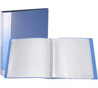 Eryi-Classeur De Portfolio Au Format A4, 40 Pages Avec Pochettes En Plastique Transparent Pour Dossiers Et ?uvres D'art, Couleur Bleu Foncé