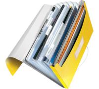Eryi-Classeur Ménager A4 À 6 Compartiments, Fermeture Élastique, Jaune, Wow, 45890016