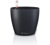 ERYI-Classico Color 14 16695 Pot De Fleurs Avec Système D'Irrigation, Indicateur De Niveau D'Eau Et Bac À Plantes, Surface Mate, Diamètre 15 X 13,5 Cm, Gris Ardoise