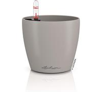 ERYI-Classico Color 14 16697 Pot De Fleurs Avec Système D'Irrigation, Indicateur De Niveau D'Eau Et Bac À Plantes, Surface Mate, Diamètre 15 X 13,5 Cm, Marron Sable