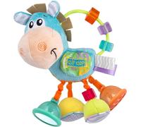 Eryi-Clip Clop Cheval Bleu Ciel, Jouet Hochet Pour Bébé, À Partir De 3 Mois, Développement Sensoriel Du Bébé, Garçons Et Filles, Non-Toxic