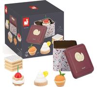 ERYI-- Coffret En Métal Twist - 1 Boîte En Métal + 4 Pâtisseries En Bois Et Feutrine - Jouet D'Imitation Et Imagination - Dès 3 Ans, J06627