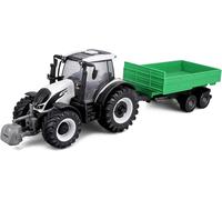 ERYI-- Collection Ferme - Tracteur Valtra + Remorque À Friction - Véhicule Agricole Miniature À L'Échelle 1:43 - Jouet Pour Enfant - À Collectionner Dès 3 Ans - 31676