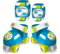 Eryi-Combo Patins 4 Roues + Genouilleres Coudieres