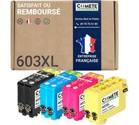 ERYI-Comete, Marque Française - 603Xl - 8 Cartouches D'Encre Compatibles Avec Epson 603 Xl Etoile De Mer Pour Epson Expression Home Xp 2100 Xp 2105 Workforce Wf-2810 Wf-2830 (2 Noir + 6 Couleur)