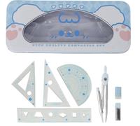 Eryi-Compas, 7 Pièces Animaux Mignons, Robuste Et Durable, Boussole Pour Lécole Primaire, Le Collège Et Le Lycée, Populaire Auprès Des Enfants, Ensemble Boussole, Rapporteur Le Règle