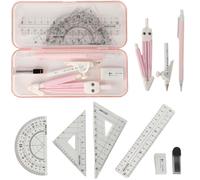 Eryi-Compas, 9 Pièces Beau, Robuste Et Durable, Boussole Pour Lécole Primaire, Le Collège Et Le Lycée, Populaire Auprès Des Enfants, Ensemble Boussole, Rapporteur Le Règle