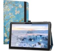 Eryi-Compatible Avec Archos T101 Coque,Slim Pu Cuir Etui Et Pliable Stand Folio Housse Coque Couverture Pour 10.1"" Archos T101 4g Tablet(Non Compatible Avec Archos 101 Oxygen 4g),Almond Blossom
