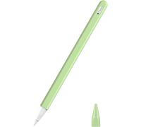 ERYI-Coque Compatible Avec Apple Pencil Pro/2E Génération, Étui Housse De Protection Pour Stylet En Silicone, Cover De Stylet Avec Pointes De Rechange Et Clip Intégré, Vert