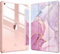 Eryi-Coque Compatible Avec Ipad 10.2 Pouces 9ème/8ème/7ème Génération (2021/2020/2019) - [Rangement De Stylet] Housse Arrière Transparente Claire Etui Antichoc Bords En Tpu, Marbre Glorieux