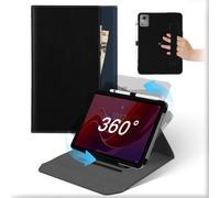 Eryi-Coque Pour Lenovo Tab M11/K11 2024 11 Pouces Tablette, Housse Cuir Support Rotative 360°Et Amovible Avec Porte-Crayon&poche, Flip Tablette Etui Veille/Réveil Automatique Tab M11 2024 Noir Bleu