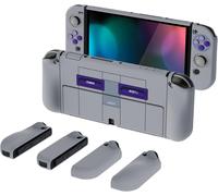 Eryi-Coque Pour Switch Oled,Cover Joycon Pour Nintendo Switch Oled Housse De Protection Avec Capuchon Joystick & Altergrips Boutons-Snes Classique