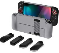 Eryi-Coque Pour Switch Oled,Cover Joycon Pour Nintendo Switch Oled Housse De Protection Avec Capuchon Joystick & Altergrips Boutons-Classique Nes