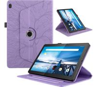 Eryi-Coque Pour Tablette Lenovo Tab M10 10.1"" 2019 (Tb-X505f/Tb-X605f) Tablette Coque Étuis Pu Cuir 360°Rotatif Multi-Angle Stand Flip Housse Cover Lenovo Tab M10 Hd 1st Gen,Violette Arbres