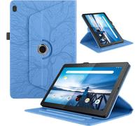 Eryi-Coque Pour Tablette Lenovo Tab M10 10.1"" 2019 (Tb-X505f/Tb-X605f) Tablette Coque Étuis Pu Cuir 360°Rotatif Multi-Angle Stand Flip Housse Cover Lenovo Tab M10 Hd 1st Gen,Bleu Arbres
