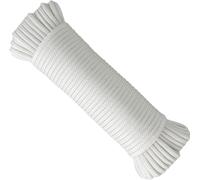 Eryi-Cordon Polypropylène Haute Ténacité Tressé. Corde A Linge Exterieur. Fabriqué En Espagne, Pour Auvents, Camping, Bricolage. 4,5mm * 25m. Blanc