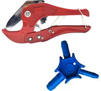 ERYI-Coupe Tuyau Et Ebavureur Multicouche Ensemble D'Outils, Pince Coupe Tube Pour Coupe-Tube En 1-5/8 Pouces 42 Mm, Calibreur Ebavureur Pour Tuyau De Diamètre 16-20-26 Mm Avec Poignée Ergonomique (B